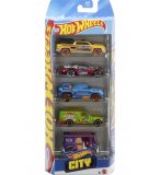 PACK DE 5 VEHICULES HOT WHEELS : HW CITY - MATTEL - JBJ75 - SET VOITURES MINIATURES
