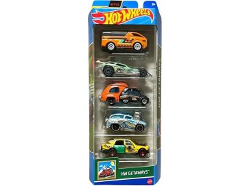 Pack de 5 v�hicules Hot Wheels : HW Getaways - Mattel - HTV46 - Set voitures miniatures