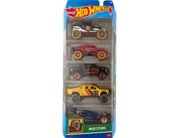 Pack de 5 v�hicules Hot Wheels : Mud Studs - Mattel - HTV40 - Set voitures miniatures