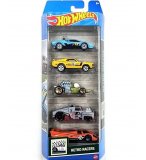 PACK DE 5 VEHICULES HOT WHEELS : RETRO RACERS - MATTEL - HTV50 - SET VOITURES MINIATURES