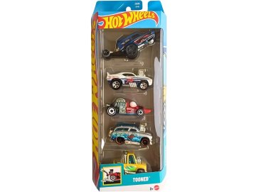 Pack de 5 v�hicules Hot Wheels : Tooned - Mattel - JBJ85 - Set voitures miniatures