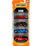 PACK DE 5 VEHICULES MATCHBOX : MBX HIGHWAY II - MATTEL - HFH04 - SET VOITURES MINIATURES - PICK UP
