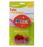 PALET MAGNETIQUE BINGO ROUGE + 100 PIONS DE LOTO - RAMASSE PIONS - LOTOQUINE