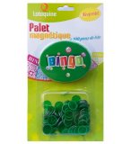 PALET MAGNETIQUE BINGO VERT + 100 PIONS DE LOTO - RAMASSE PIONS - LOTOQUINE