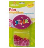 PALET MAGNETIQUE BINGO VIOLET + 100 PIONS DE LOTO - RAMASSE PIONS - LOTOQUINE