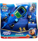 PAT PATROUILLE AQUA PUPS : CHASE ET SON SOUS-MARIN REQUIN - FIGURINE CHIEN - VEHICULE DE LUXE - PAW PATROL - SPIN MASTER - 20140363