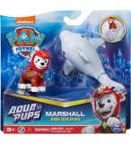 PAT PATROUILLE AQUA PUPS MARCUS ET SON DAUPHIN - FIGURINE CHIEN - PAW PATROL - SPIN MASTER - 20139321