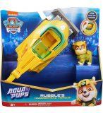 PAT PATROUILLE AQUA PUPS : RUBEN ET SON SOUS-MARIN REQUIN-MARTEAU - FIGURINE CHIEN - VEHICULE DE LUXE - PAW PATROL - SPIN MASTER - 20140366