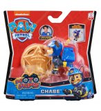 PAT PATROUILLE CHASE AVEC SAC A DOS ET BADGE - FIGURINE CHIEN - PAW PATROL MOTO PUPS - SPIN MASTER - 20128239