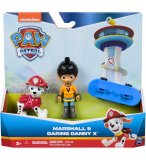 PAT PATROUILLE DANNY ET SON SKATE ET CHIEN MARCUS - 2 FIGURINES - PAW PATROL - SPIN MASTER 20148184