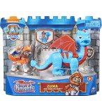 PAT PATROUILLE KNIGHTS RESCU ZUMA ET DRAGON RUBY BLEU ET ORANGE - FIGURINE CHIEN - PAW PATROL - SPIN MASTER - 20135930