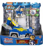 PAT PATROUILLE KNIGHTS RESCUE : CHASE ET SA VOITURE DE POLICE - FIGURINE CHIEN - VEHICULE DE LUXE - PAW PATROL - SPIN MASTER - 20135917
