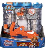 PAT PATROUILLE KNIGHTS RESCUE : ZUMA ET SON  HOVERCRAFT - FIGURINE CHIEN - VEHICULE DE LUXE - PAW PATROL - SPIN MASTER - 20135922