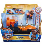 PAT PATROUILLE LE FILM : ZUMA AVEC SON HOVERCRAFT TRANSFORMABLE - FIGURINE CHIEN - VEHICULE DE LUXE - PAW PATROL - SPIN MASTER - 20133391