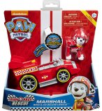 PAT PATROUILLE MARCUS ET SA VOITURE DE COURSE A RETROFRICTION ET SONORE - FIGURINE CHIEN - PAW PATROL READY RACE RESCUE 20119527