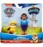 PAT PATROUILLE MME GOODWAY + POULE GALINETTA + RUBEN - 3 FIGURINES - CHIEN - PAW PATROL - SPIN MASTER - 20148185