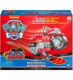 PAT PATROUILLE MOTO PUPS : MARCUS AVEC SA MOTO A RETROFRICTION - FIGURINE CHIEN - VEHICULE DE LUXE - PAW PATROL - SPIN MASTER