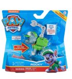 PAT PATROUILLE ROCKY AVEC SON ET SAC A DOS - FIGURINE CHIEN - PAW PATROL - SPIN MASTER - 20126940