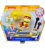 PAT PATROUILLE RUBEN AVEC SON ET SAC A DOS TRANSPORTABLE - FIGURINE CHIEN - PAW PATROL THE MOVIE - SPIN MASTER - 20130317