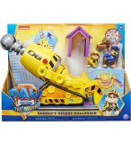 PAT PATROUILLE RUBEN ET SON GRAND BULLDOZER DELUXE TRANSFORMABLE + 3 FIGURINES CHIEN - PAW PATROL THE MOVIE - SPIN MASTER