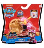 PAT PATROUILLE STELLA AVEC SAC A DOS ET BADGE - FIGURINE CHIEN - PAW PATROL MOTO PUPS - SPIN MASTER - 20128242