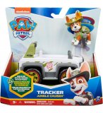 PAT PATROUILLE TRACKER ET SA JEEP - FIGURINE CHIEN - PAW PATROL JUNGLE RESCUE - SPIN MASTER - 20116039