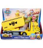 PAT PATROUILLE  X-TREME TRUCK PUPS : RUBEN ET SON CAMION CHANTIER TRANSFORMABLE AVEC SON - 2 EN 1 - FIGURINE CHIEN - VEHICULE DE LUXE - PAW PATROL