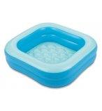 PATAUGEOIRE GONFLABLE CARREE BLEU BEBE 1-3 ANS - SUMMER WAVES - BAIGNOIRE DOUCHE