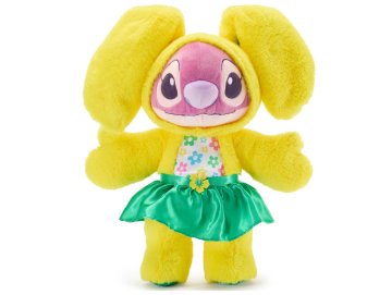 Peluche Angel en jupe verte avec fleur jaune 35 cm - Doudou licence Disney collection Ang�le et Stitch