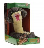 PELUCHE ANIMEE SERPENT COBRA ROYAL MARRON - 1 METRE - DISCOVERY CHANNEL - JAY0186C