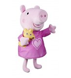 PELUCHE BERCEUSE PEPPA PIG 28 CM AVEC OURSON - 3 CHANSONS - HASBRO - F3777