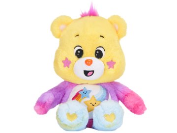 Peluche Bisounours violet avec �toiles et arc en ciel - Tougentille 30 cm - Doudou licence