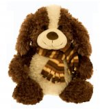 PELUCHE CHIEN AVEC ECHARPE 38 CM - WILD PLANET - K7539