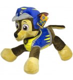 PELUCHE CHIEN CHASE COUCHE 55 CM - PAT' PATROUILLE DINO RESCUE - PELUCHE LICENCE PAW PATROL