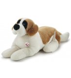 PELUCHE CHIEN : ST BERNARD GEANT 80CM - CLASSIC ANIMAUX DE COMPAGNIE - TRUDI - 29030