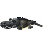 PELUCHE CROCODILE BRUN 35 CM - WILD PLANET - K7964