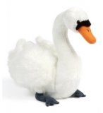 PELUCHE CYGNE BLANC 31 CM - LIVING NATURE AN380