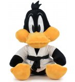 PELUCHE DAFFY DUCK 34 CM JUDOKA - CANARD NOIR - DOUDOU LICENCE LOONEY TUNES