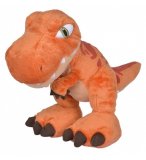 PELUCHE DINOSAURE T-REX BRUN 26 CM - JURASSIC WORLD - DINO TYRANNOSAURE - PELUCHE LICENCE