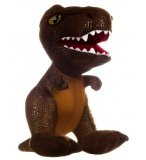 PELUCHE DINOSAURE T-REX BRUN 30 CM - TYRANNOSAURE REX - JURASSIC WORLD - PELUCHE LICENCE