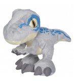 PELUCHE DINOSAURE T-REX GRIS 26 CM - JURASSIC WORLD - DINO TYRANNOSAURE - PELUCHE LICENCE