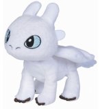 PELUCHE FURIE ECLAIR DRAGON BLANC 20 CM - PELUCHE LICENCE DRAGONS