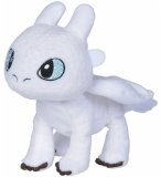 PELUCHE FURIE ECLAIR DRAGON BLANC 32 CM - PELUCHE LICENCE DRAGONS