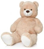 PELUCHE GEANTE : GRAND OURS BEIGE 1 M 20 - SAM - MEGA OURS 120 CM - XXL