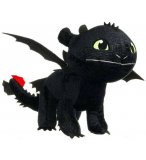 PELUCHE GANTE KROKMOU DRAGON NOIR 80 CM - GRANDE PELUCHE LICENCE DRAGONS XL