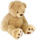 PELUCHE GEANTE OURS BEIGE 1M35 - TEDDY - NICOTOY 5810174