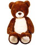 PELUCHE GEANTE OURS BRUN 1 METRE - SAM - GRANDE PELUCHE 100 CM