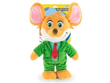 Peluche Geronimo Stilton 32 cm - Doudou licence - La souris journaliste des livres pour enfants