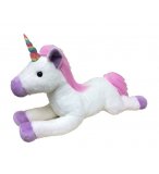 PELUCHE GRANDE LICORNE BLANCHE 60 CM - ANIMAUX FANTASTIQUE - NICOTOY - 59065149