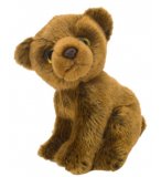 PELUCHE GRIZZLY 18 CM - OURS BRUN - WILD WATCHERS - WILD REPUBLIC - 10244